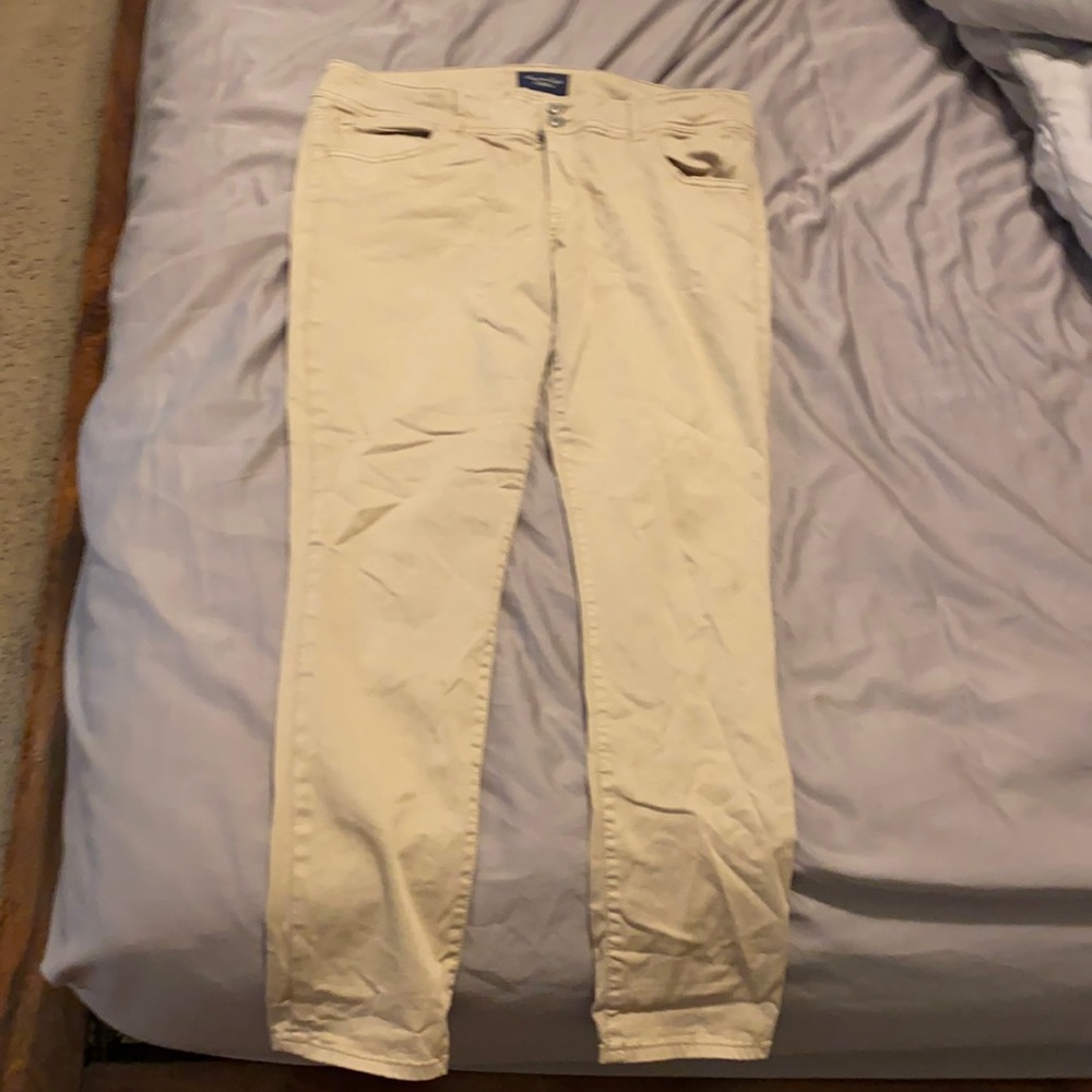 AE khaki skinny pants